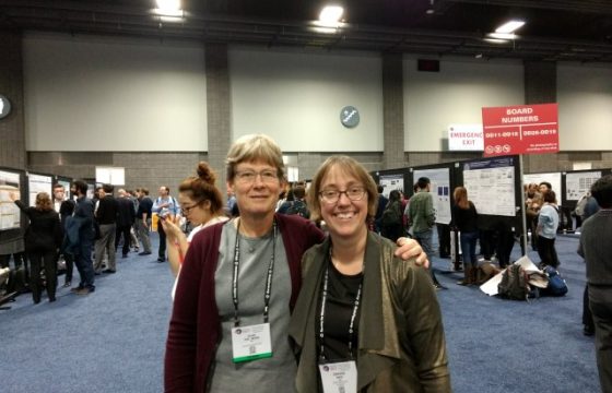 prof. groh and ellen at sfn2017